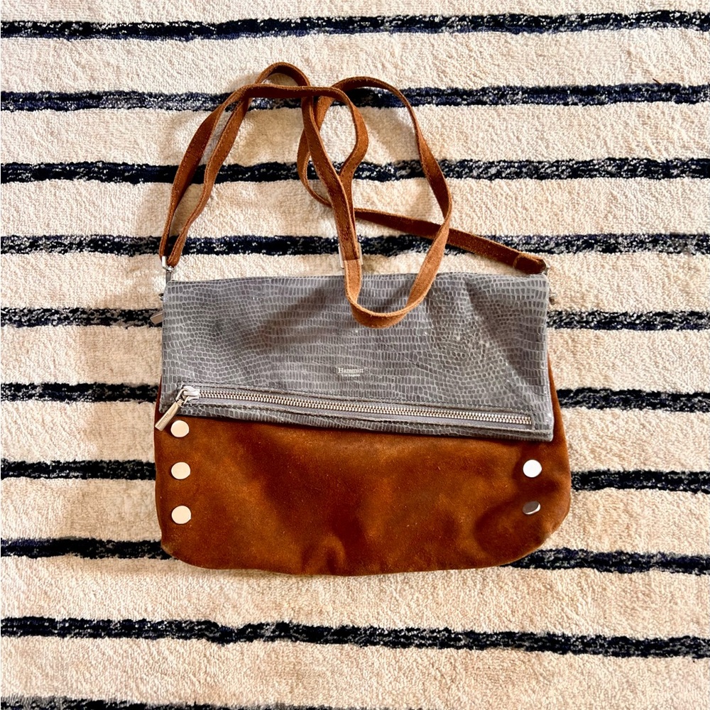 Hammitt Chic Brown and Gray Crossbody Bag